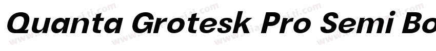 Quanta Grotesk Pro Semi Bold字体转换